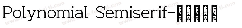 Polynomial Semiserif字体转换